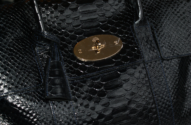 Mulberry Ink Blue Silky Snake print black bayswater bag handbag Mulberry Ink Blue Silky Snake print black bayswater bag handbag