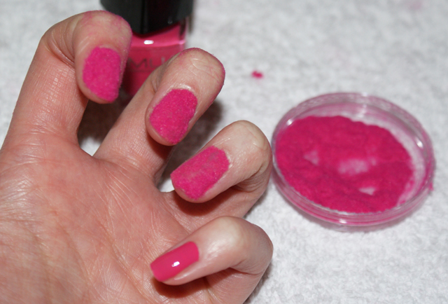 MUA fur effect furry nails bright pink MUA fur effect furry nails bright pink