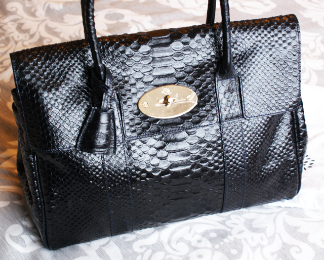 Mulberry Ink Blue Black Silky Snake bayswater bag handbag Mulberry Ink Blue Black Silky Snake bayswater bag handbag
