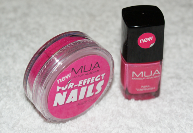MUA fur effect furry nails bright pink MUA fur effect furry nails bright pink